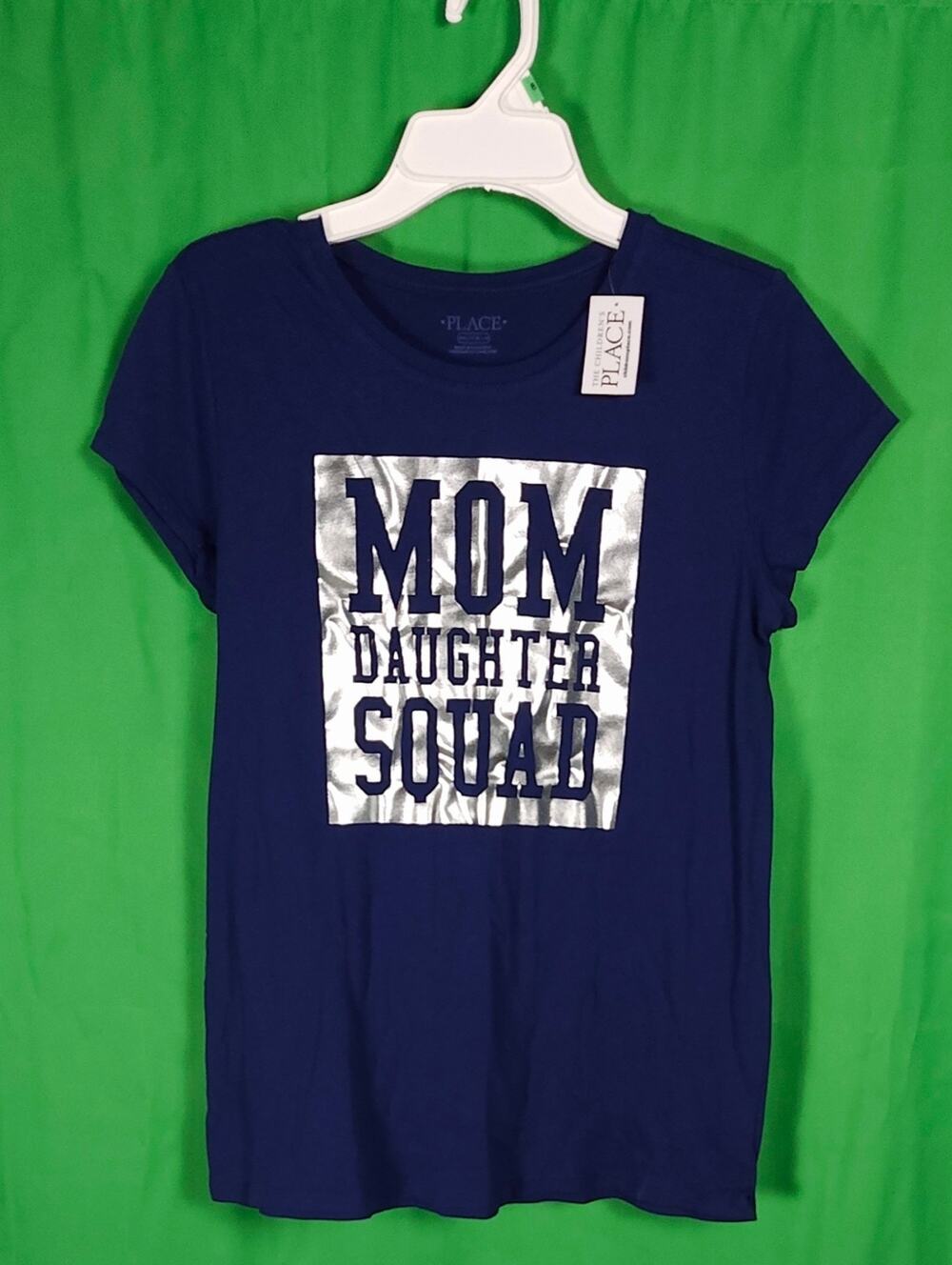 Children’s Place Girl’s Graphic Tee 16 XXL Navy Gold NWT